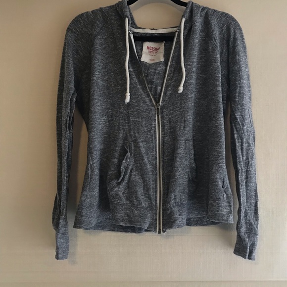 Mossimo Supply Co. Tops - target heather grey light wgt zip up sweatshirt
